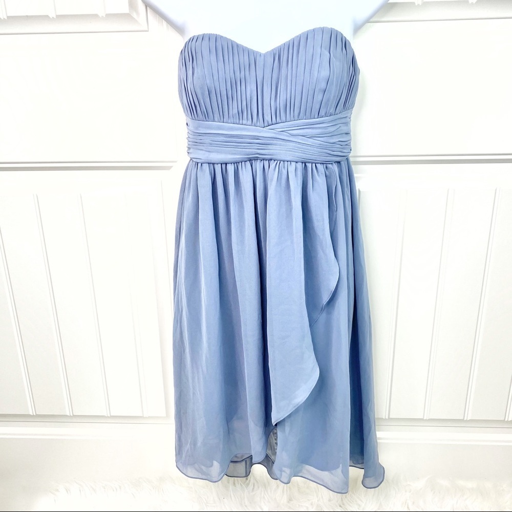 BHLDN Hitherto Blue Strapless Alice Dress - Picture 2 of 6